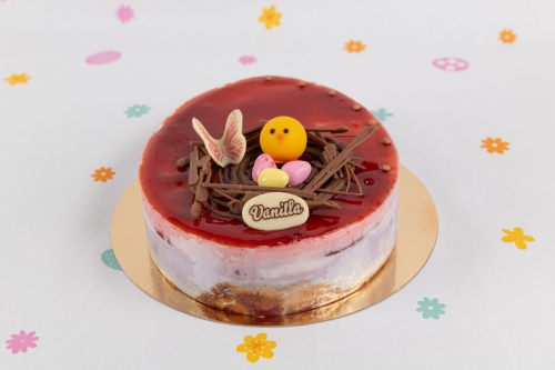 Paasei taart rood